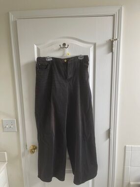 Wide Leg Black Jeans